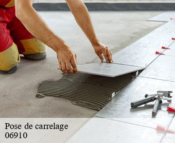 Pose de carrelage 06910